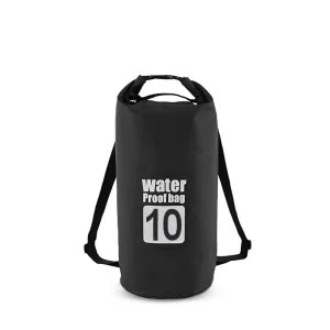 Swim Dry Bag/Backpack - 10L Black