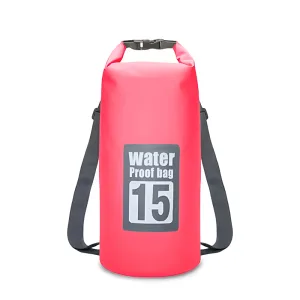 Swim Dry Bag/Backpack - 15L Pink
