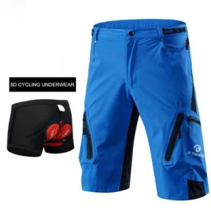 MTB Cycling Shorts - Sky Blue with Gel