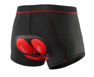 Men’s Padded Cycling Underwear - Red Black