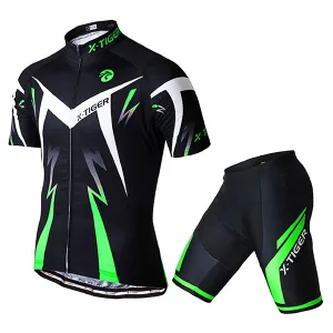 Men's Cycling Suit "X-Pro" - Cycling Set Green