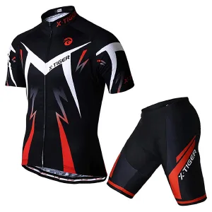 Men's Cycling Suit "X-Pro" - Cycling Set Red