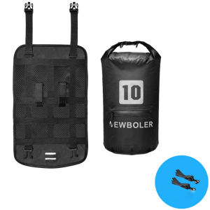 Waterproof Bike Handlebar Tube Bags - Style 2 Black 10L