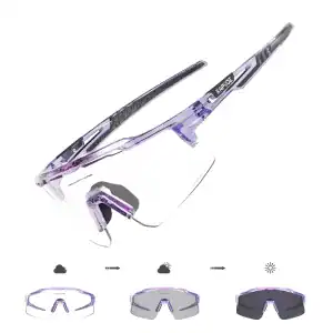 Photochromic Cycling Glasses - Mountain Bike - Purple-Black
