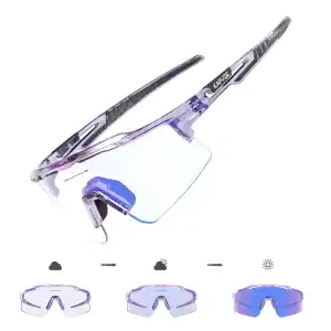 Photochromic Cycling Glasses - Mountain Bike - Purple-Blue