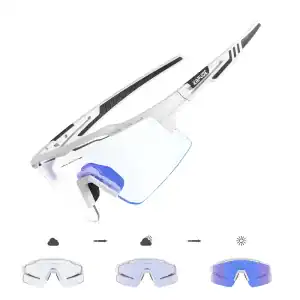 Photochromic Cycling Glasses - Mountain Bike - White-Blue