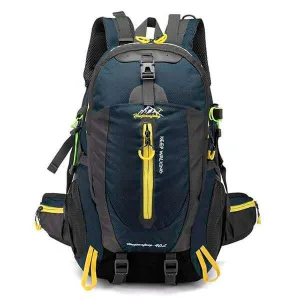 Waterproof Climbing Backpack Camping Bag - Navy Blue