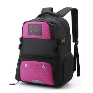 Football Backpack with Shoe Compartment - Pink