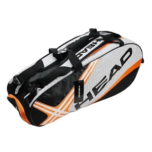Tennis Racket Bag with Shoe Compartment - Orange