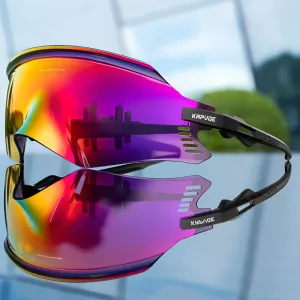 Cycling Sunglasses with UV Protection - Purple