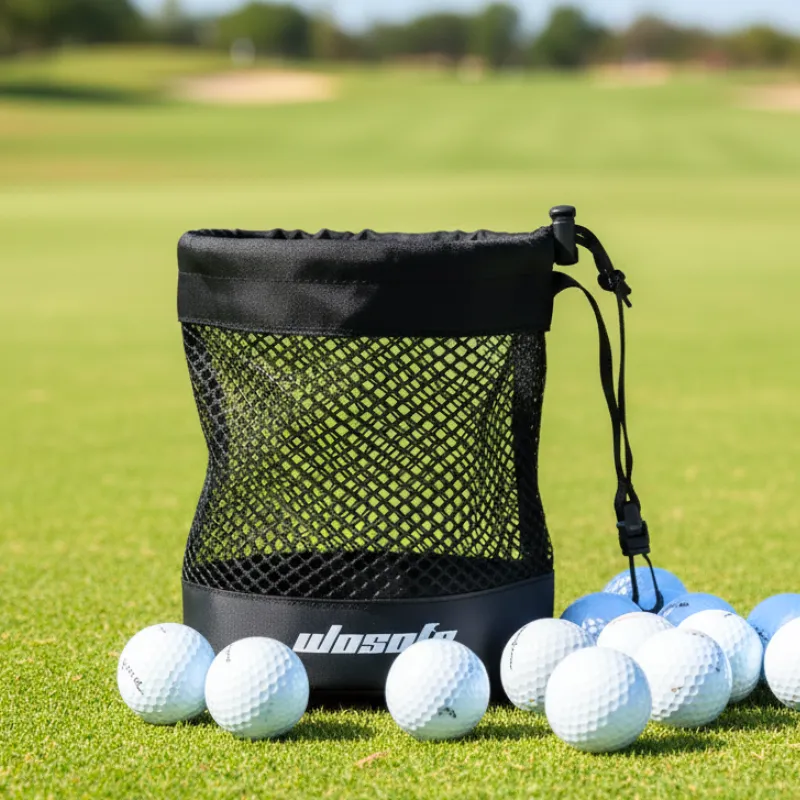 golf ball bag, golf ball pouch, golf ball mesh bag