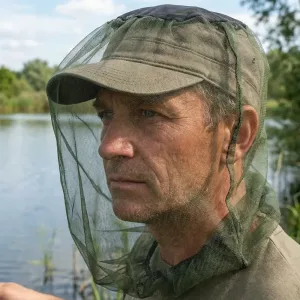 mosquito net hat, mosquito hat, mosquito face net, fishing hat net